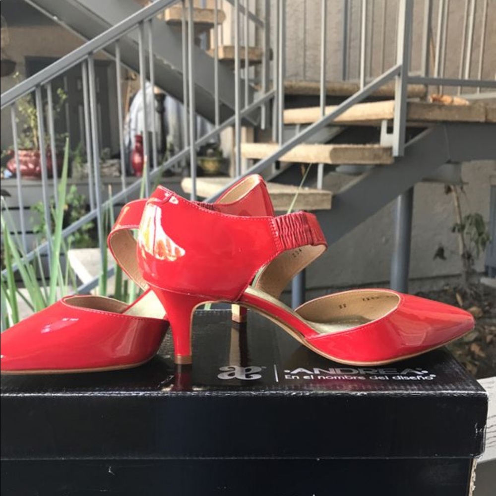 Andrea red high heels